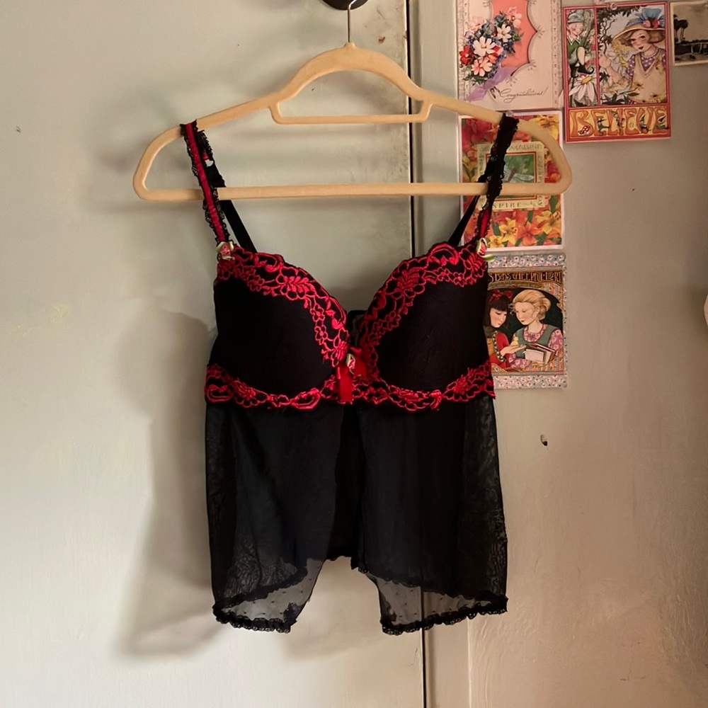 Gothic babydoll cami. Size large